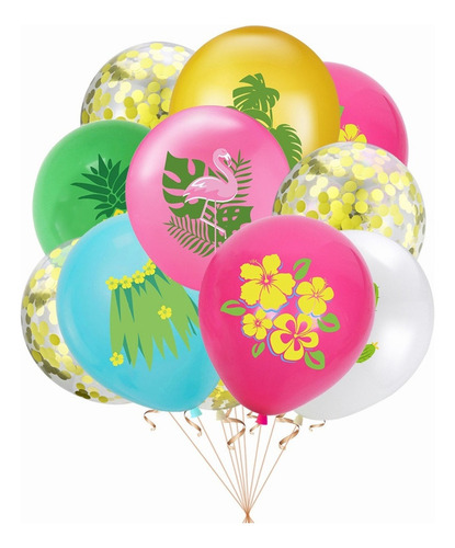 Globos Hawaianos De Decoración De Cumpleaños Para Fiestas