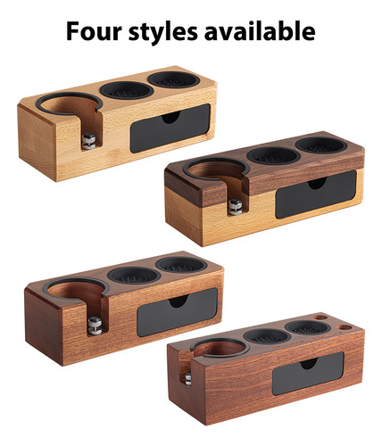 Soporte De Madera Para Apisonar Espresso Tamper Station Con