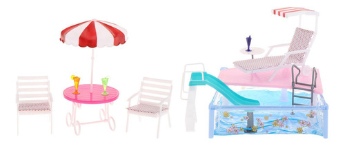 Juego De Piscina Para Muñecas, Juguetes De Baño Para