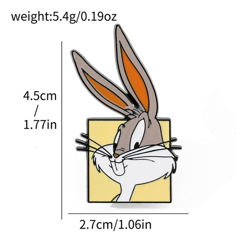 4 Pines Inspirados En Looney Tunes Con Broche Metálico Set 4 Caricaturas Warner Bros Looney Tunes