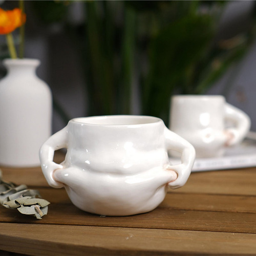 Bz1 H Taza De Café De Cerámica Jugo Bebida Adorable Ligero