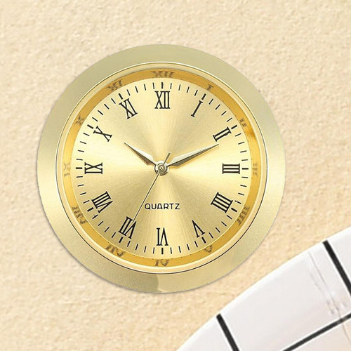 Inserto De Reloj Redondo, Reloj En Miniatura Para Oro
