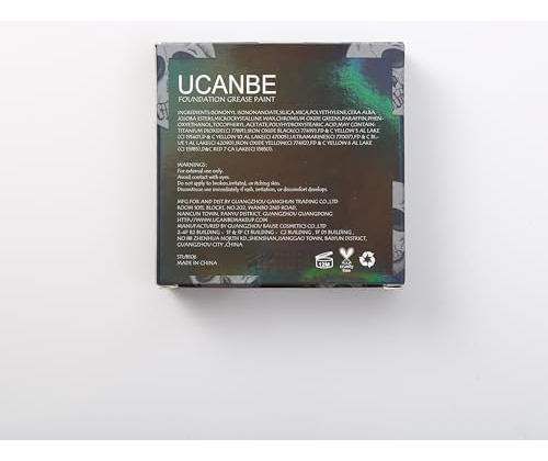 Ucanbe Maquillaje De Base De Crema A Polvo Blanco Gótico, Pi