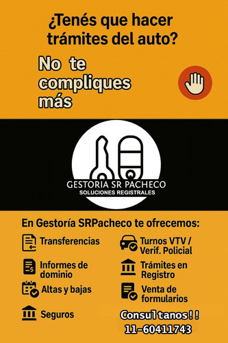 Gestoria Automotor En Gral. Zona Norte Y Capital Federal