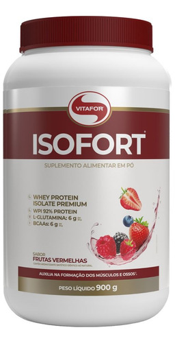 Suplemento Vitafor Isofort Proteína Whey Pote 900g Neutro
