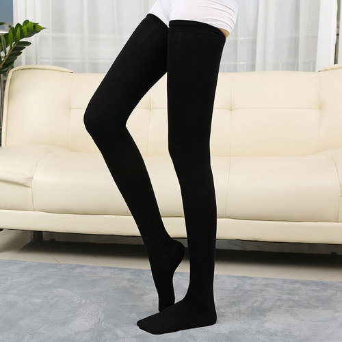 Calcetines Largos De Algodón Hasta La Rodilla Para Mujer