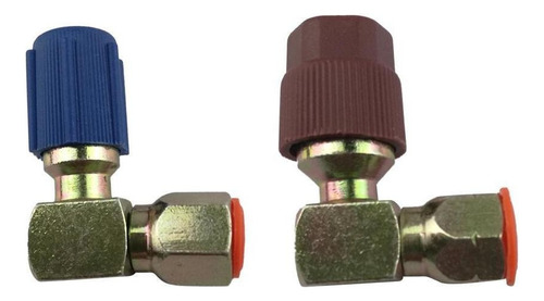 Adaptador Lateral 90 3/8 7/16 Que Se Encaixa Em R12 A R134a