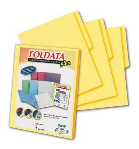 Folder Tipo Pressboard Amarillo Carta