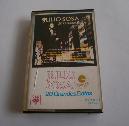 Julio Sosa - 20 Grandes Éxitos (cassette Ed. Uruguay)