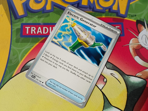 Electric Generator Carta Pokémon Original Y Nueva 