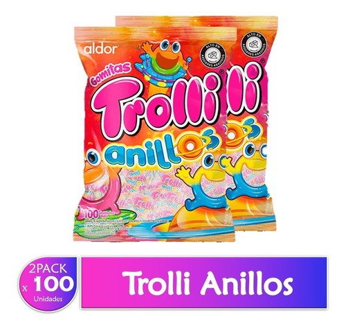 Gomitas Dulces Trolli 2 Paquetes 300g X100 Uds