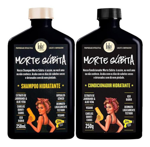 Kit Lola Cosmétics  Morte Súbita - Shampoo E Condicionador