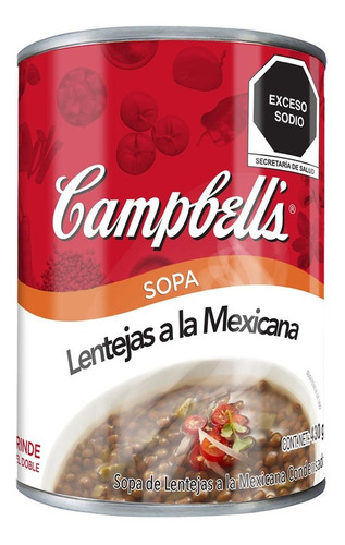 Sopa Campbell's Lentejas Mexicanas 430g