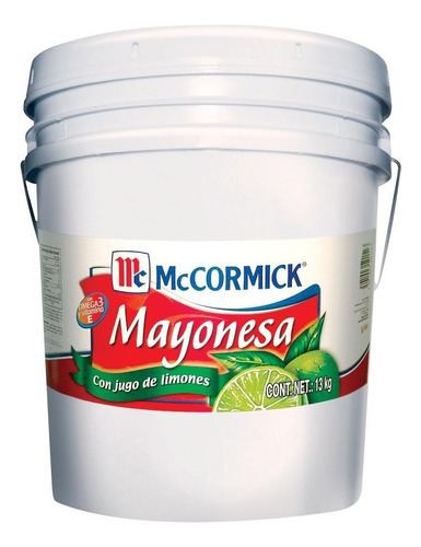 Mayonesa Mccormick Con Jugo De Limón 13 Kg