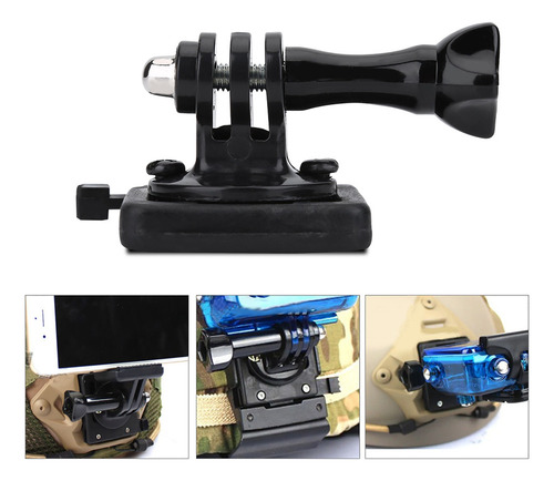 Casco Militar Fijo Soporte Adaptador De Base Para Gopro