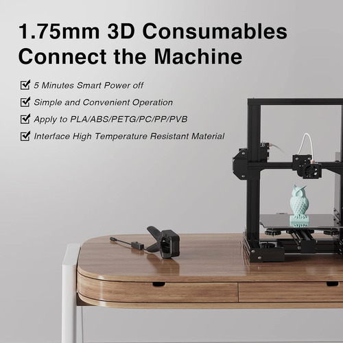 Conector De Filamento 3d Tseriact 1.75 Mm, Herramienta De Em