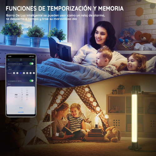 Hifiluz Barra De Luz 2pcs 22cm Inteligente Con App Control De Música Rgb Luz Ambiental De Escritorio Luz Ambiental Para Juegos Juego E-sports Tv Luz Ambiental