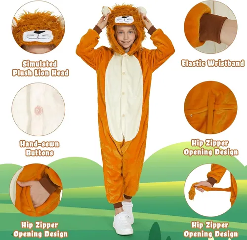 Pijama Mameluco Disfraz Niños Unicornios Animales