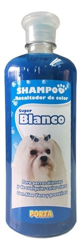 Shampoo Para Perro Porta Super Blanco Caniche X 500 Ml Fragancia Ninguna