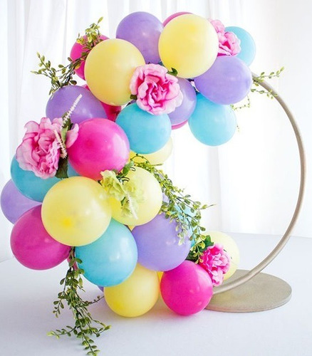 8 Base Circular Aro Para Centro De Mesa Soporte Para Globos