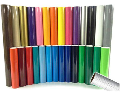 Vinilo Adhesivo Oracal 651 Gloss Craft, 12 X 30 Cm, Multicol