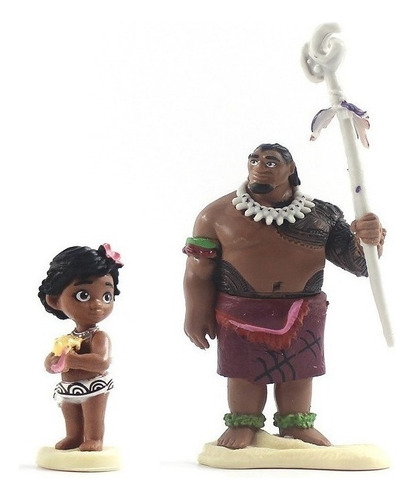 A 6 Peças Moana Maui Hei Hei Tamatoa Sina Chief Tui Modelo *