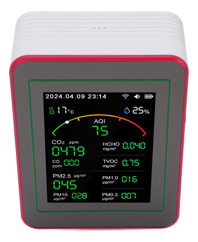 Probador De Calidad Del Aire Wifi, Diseño 15 En 1, Pantalla