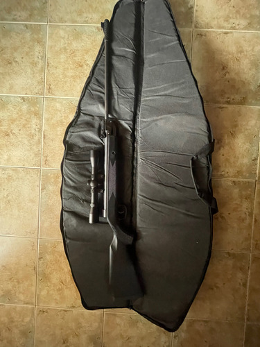 Rifle Aire Comprimido Snowpeak 5,5 Con 2 Miras Y Funda Negro 55 Mm (Usado)