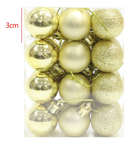 6 X 24x Adornos De Bolas Colgantes Para Árbol De Navidad,
