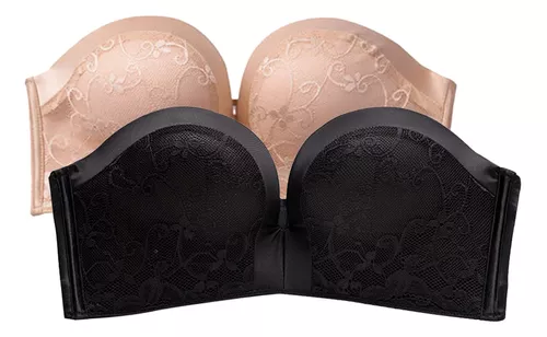 Brasier Push Up Strapless Sin Tirantes Invisible Bra 2piezas –