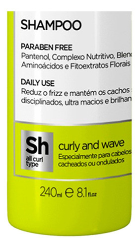 Shampoo Cachos Para Cabelos Cacheados Let Me Be 240ml