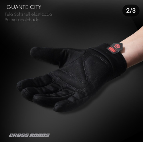 Guantes Moto Cr Cross Roads City Negro -allmotors On Line-