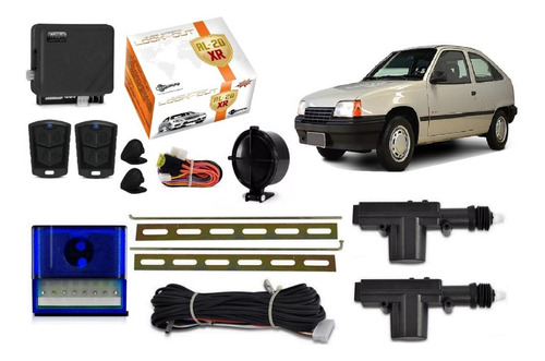 Kit Trava Eletrica + Alarme Do Monza Kadett Ipanema 2 Portas