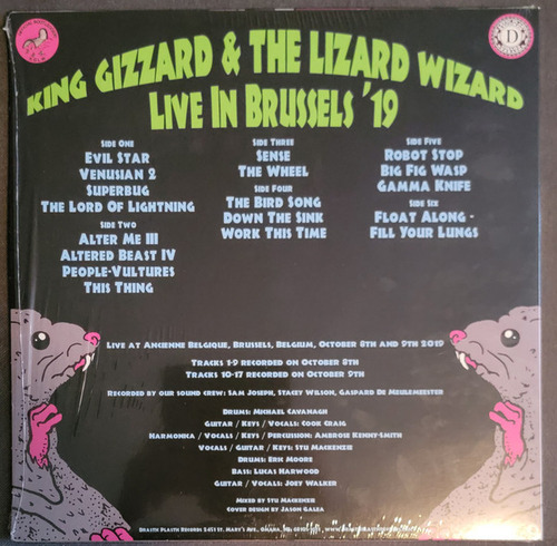 King Gizzard And The Lizard Wizard Live Brussels 2019 Vinilo