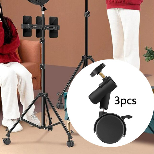 3pcs Ruedas De Soporte De Luz De Servicio Pesado Con 19 Mm