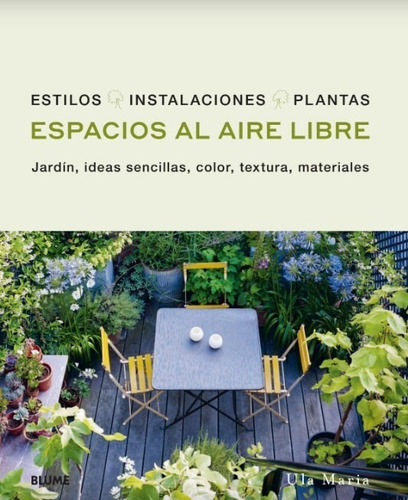 Espacios Al Aire Libre, De Ula Maria. Editorial Blume, Tapa Dura, Edición 1 En Español, 2021