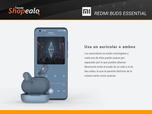 Auriculares Inalambricos Xiaomi Redmi Buds Essential Azul -*