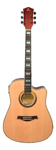 Guitarra Electroacústica Ayson BL380 para diestros natural palo de rosa mate