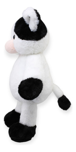 Vaca De Peluche Ranchera Con Sonido Juguete Muñeca 41cm Alto Color Blanco