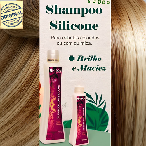 Shampoo Manutenção Com Silicone Midori Profissional 500ml