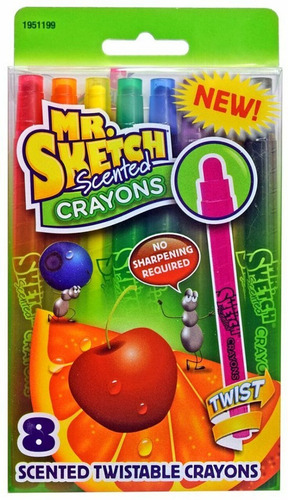 Crayones Con Aroma Mr Sketch Scented Twistable Crayons 8 Pzs