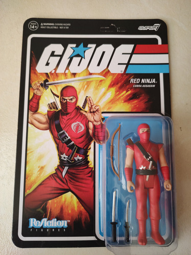 Gi Joe Super 7 Red Ninja Impecable Año 2021 (Usado)