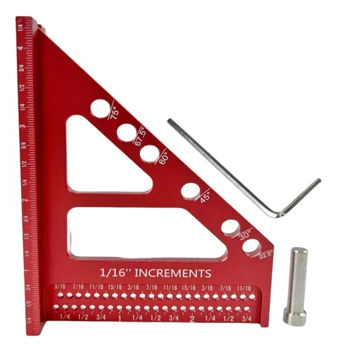 comprar . Regla De Medición De Múltiples Ángulos 3d Portátil Rojo