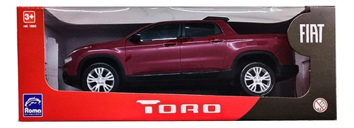 Camión de vino en miniatura Fiat Toro 1865, color rojo Roma