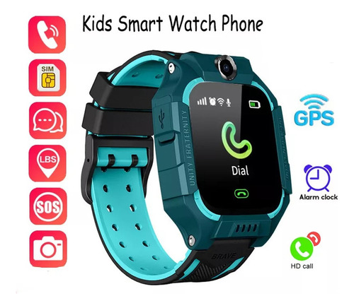 Reloj Inteligente Sos Para Niños Reloj Con Tarjeta Sim Imper