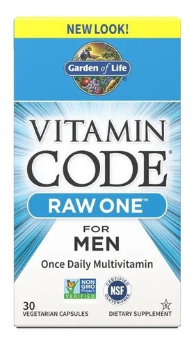 Garden Of Life | Vitamin Code Raw One | Men | 30 Veg Caps 