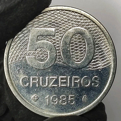 Brasil 50 Cruzeiro 1985 Moneda Antigua