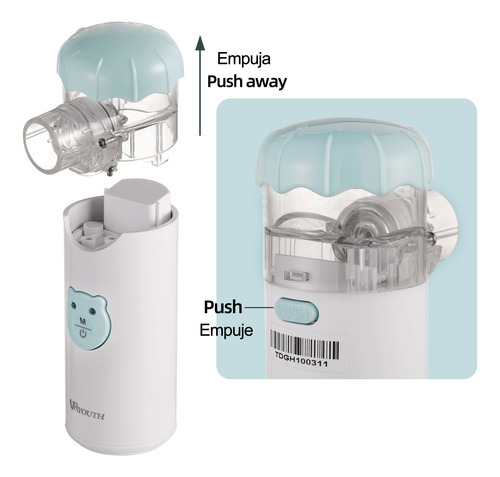 Nebulizador Ultrasónico Recargable Nebulizer Inalámbrico Box