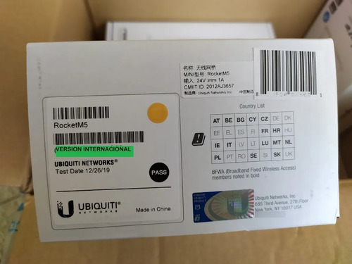Imagen 3 de 4 de Ubiquiti Rocket M5 Radio Estacion 5ghz 150+ Mbps - Internet