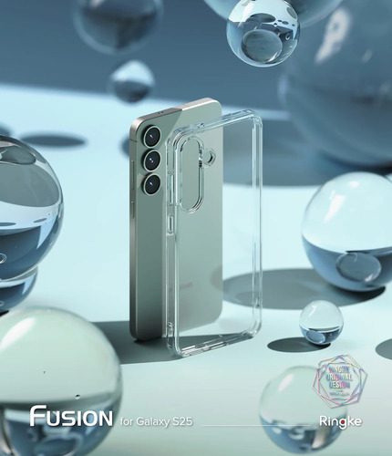 Funda Ringke Fusión Samsung Galaxy S25 Plus Clear Reforzada Transparente Liso